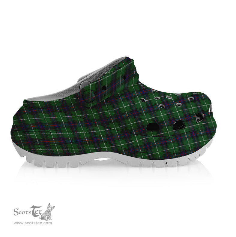 ScotsTee Shop Scottish McDonald of The Isles Women's Tartan Height Increasing Clogs