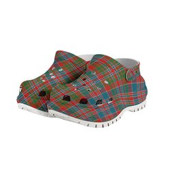 ScotsTee Shop Scottish McDonald of Boisdale Ancient Women's Tartan Height Increasing Clogs
