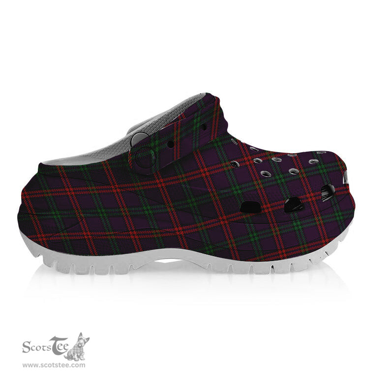 ScotsTee Shop Scottish Montgomrie or Montgomery of Eglinton Women's Tartan Height Increasing Clogs