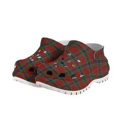 ScotsTee Shop Scottish McLean of Duart Women's Tartan Height Increasing Clogs