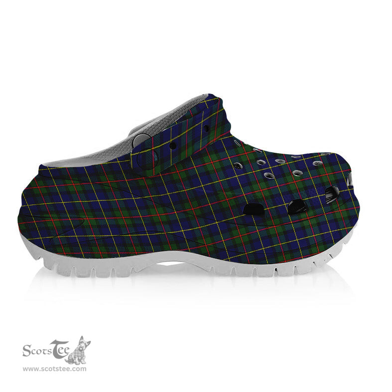 ScotsTee Shop Scottish McLeod of Harris Modern Women's Tartan Height Increasing Clogs