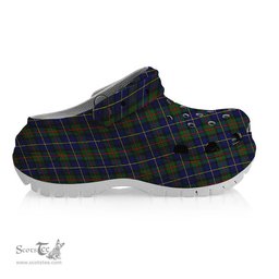 ScotsTee Shop Scottish McLeod of Harris Modern Women's Tartan Height Increasing Clogs