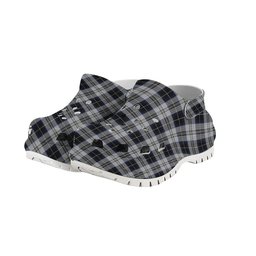 ScotsTee Shop Scottish Menzies Black Dress Women's Tartan Height Increasing Clogs