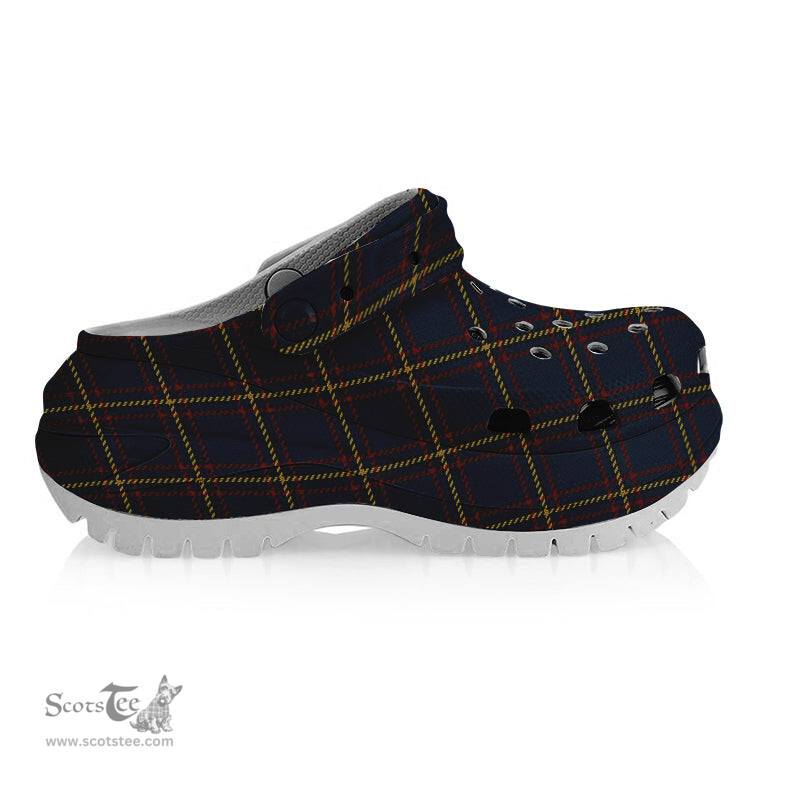 ScotsTee Shop Scottish McLaine of Lochbuie Hunting Women's Tartan Height Increasing Clogs