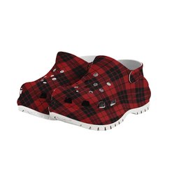 ScotsTee Shop Scottish McLeod of Raasay Women's Tartan Height Increasing Clogs