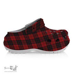 ScotsTee Shop Scottish McLeod of Raasay Women's Tartan Height Increasing Clogs