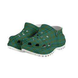 ScotsTee Shop Scottish Moncreiffe of Atholl Ancient Women's Tartan Height Increasing Clogs