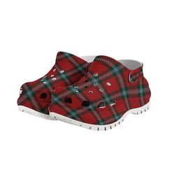 ScotsTee Shop Scottish McLaine of Loch Buie Women's Tartan Height Increasing Clogs