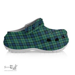 ScotsTee Shop Scottish McNeil of Colonsay Ancient Women's Tartan Height Increasing Clogs