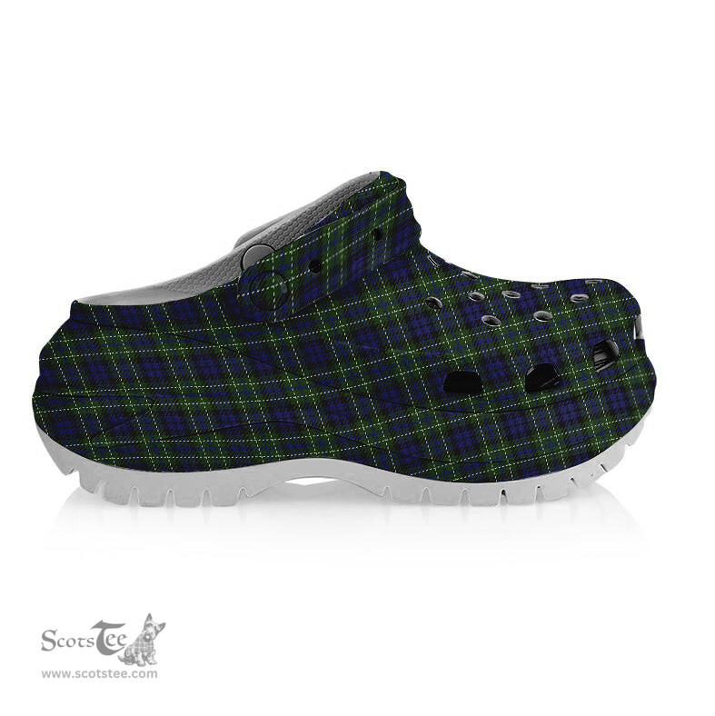 ScotsTee Shop Scottish McNeil of Colonsay Women's Tartan Height Increasing Clogs