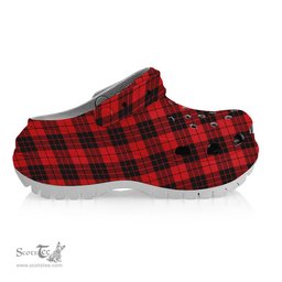 ScotsTee Shop Scottish McLeod of Raasay Modern Women's Tartan Height Increasing Clogs