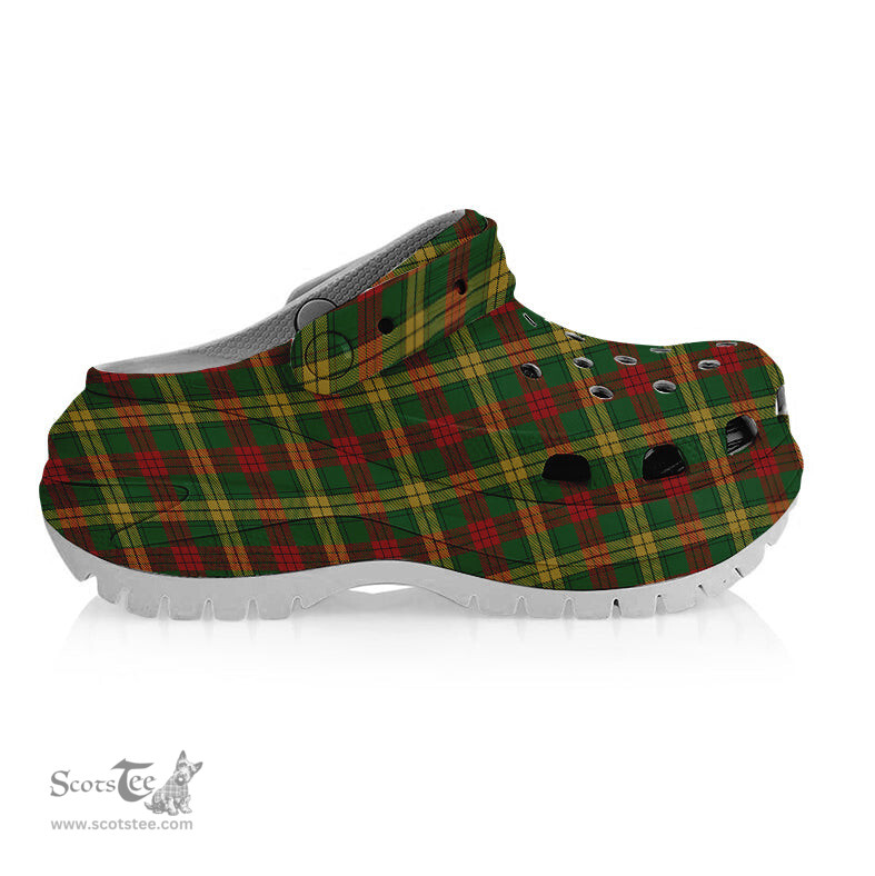 ScotsTee Shop Scottish McMillan Society of Glasgow Women's Tartan Height Increasing Clogs