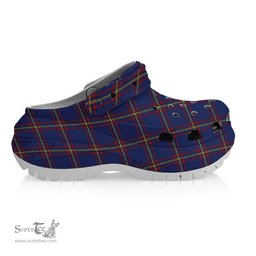 ScotsTee Shop Scottish McLaine of Lochbuie Women's Tartan Height Increasing Clogs