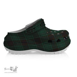 ScotsTee Shop Scottish McGillivray Hunting Modern Women's Tartan Height Increasing Clogs