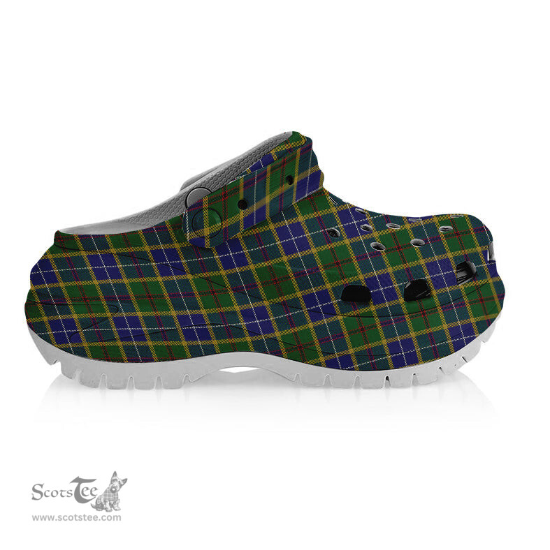 ScotsTee Shop Scottish Turnbull of Thornton Women's Tartan Height Increasing Clogs