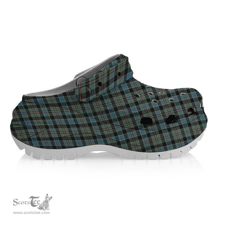 ScotsTee Shop Scottish Ogilvie of Inverarity – VS 1 Women's Tartan Height Increasing Clogs