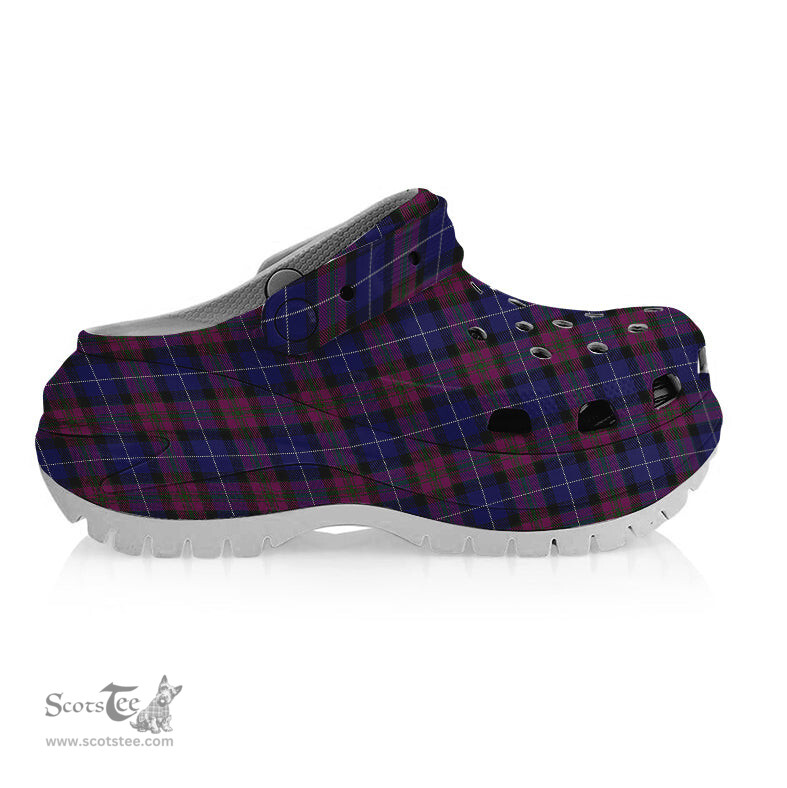 ScotsTee Shop Scottish Pride of Scotland Women's Tartan Height Increasing Clogs