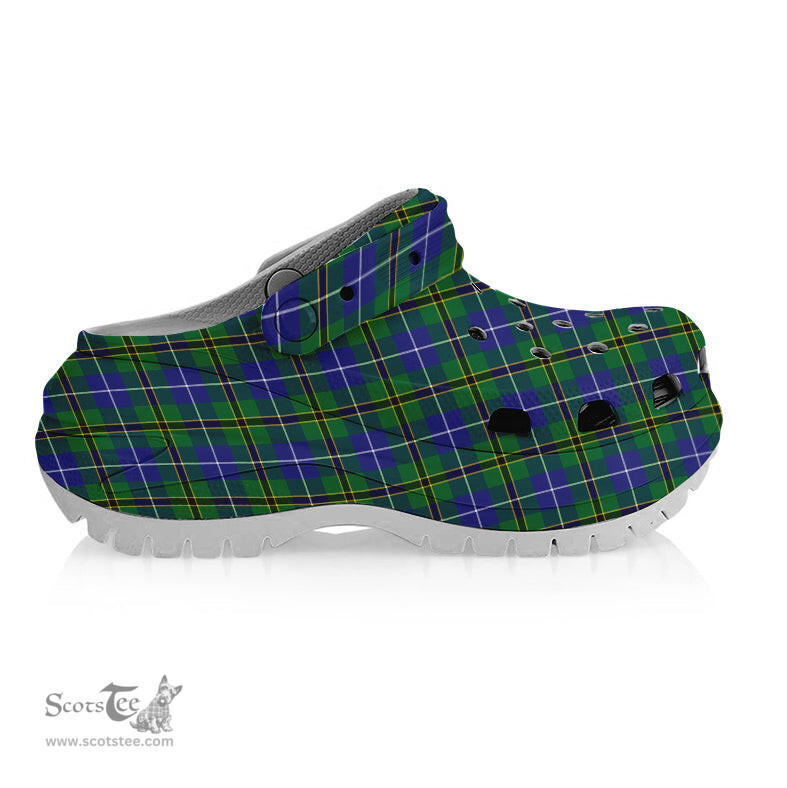 ScotsTee Shop Scottish Turnbull Hunting SC Women's Tartan Height Increasing Clogs