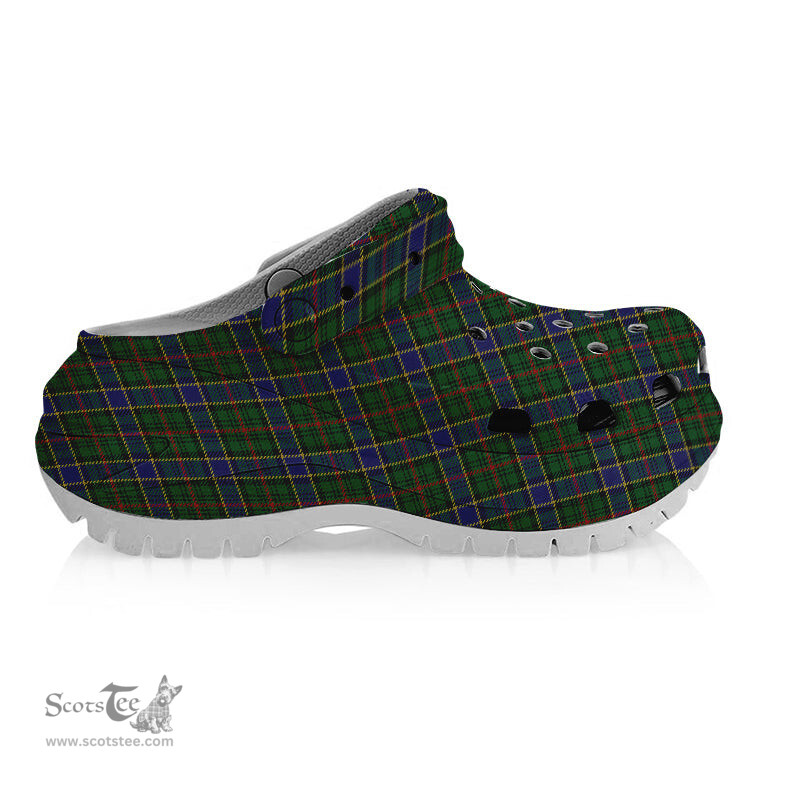 ScotsTee Shop Scottish Ogilvie of Inverarity Wilsons_ Women's Tartan Height Increasing Clogs