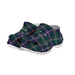 ScotsTee Shop Scottish Shaw of Carolina Modern Women's Tartan Height Increasing Clogs