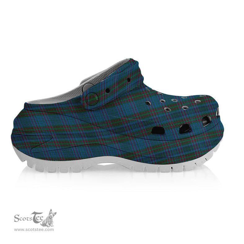 ScotsTee Shop Scottish Watkins of Wales Women's Tartan Height Increasing Clogs