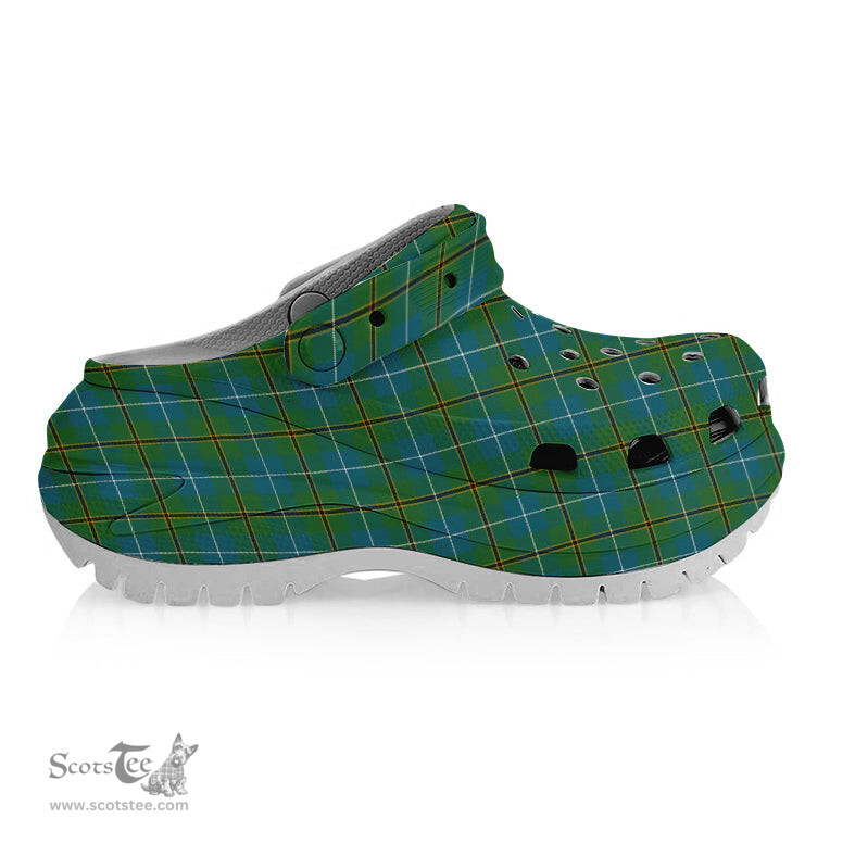 ScotsTee Shop Scottish Turnbull Hunting Ancient Clan Women's Tartan Height Increasing Clogs