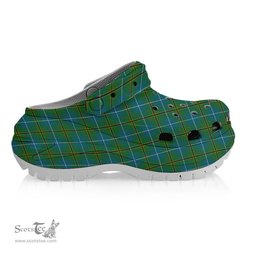 ScotsTee Shop Scottish Turnbull Hunting Ancient Clan Women's Tartan Height Increasing Clogs