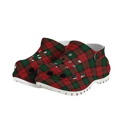 ScotsTee Shop Scottish Stewart of Atholl Women's Tartan Height Increasing Clogs