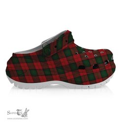 ScotsTee Shop Scottish Stewart of Atholl Women's Tartan Height Increasing Clogs