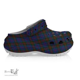 ScotsTee Shop Scottish Stewart of Appin 2 Women's Tartan Height Increasing Clogs