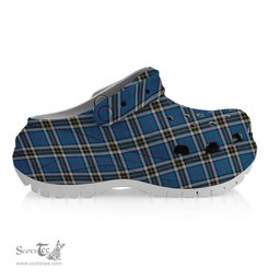 ScotsTee Shop Scottish Thompson Society Dress Blue Women's Tartan Height Increasing Clogs