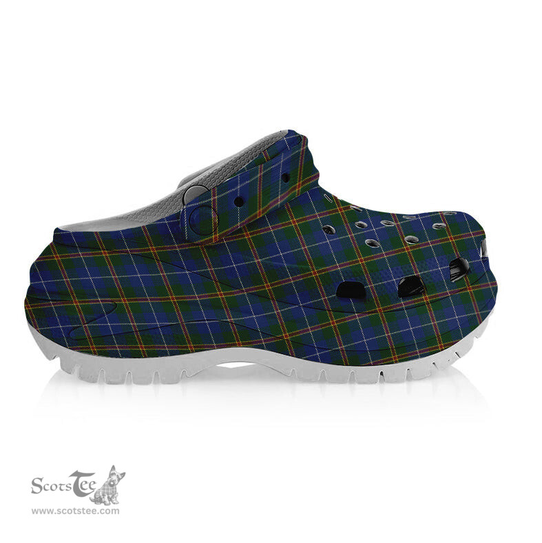 ScotsTee Shop Scottish Turnbull Hunting Women's Tartan Height Increasing Clogs