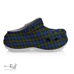 ScotsTee Shop Scottish Turnbull Hunting Women's Tartan Height Increasing Clogs