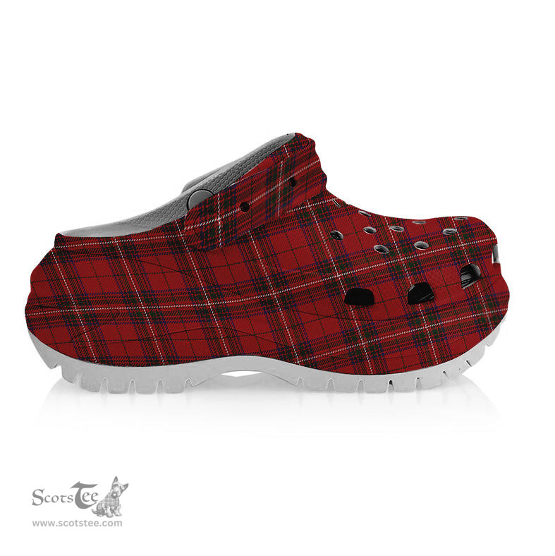 ScotsTee Shop Scottish Stewart of Rothesay 1 Women's Tartan Height Increasing Clogs