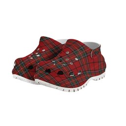 ScotsTee Shop Scottish Stewart of Galloway VS Women's Tartan Height Increasing Clogs