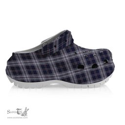 ScotsTee Shop Scottish Yokohama Takashimaya Blue Women's Tartan Height Increasing Clogs