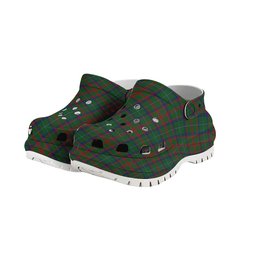 ScotsTee Shop Scottish Shaw of Tordarroch Green Hunting Women's Tartan Height Increasing Clogs