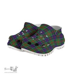 ScotsTee Shop Scottish Stewart of Appin Hunting Modern Women's Tartan Height Increasing Clogs