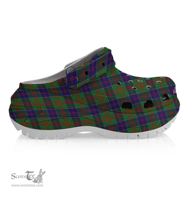 ScotsTee Shop Scottish Stewart of Appin Hunting Modern Women's Tartan Height Increasing Clogs