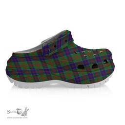 ScotsTee Shop Scottish Stewart of Appin Hunting Modern Women's Tartan Height Increasing Clogs