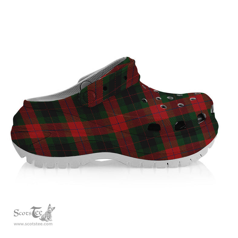 ScotsTee Shop Scottish Skene of Cromar Black Women's Tartan Height Increasing Clogs