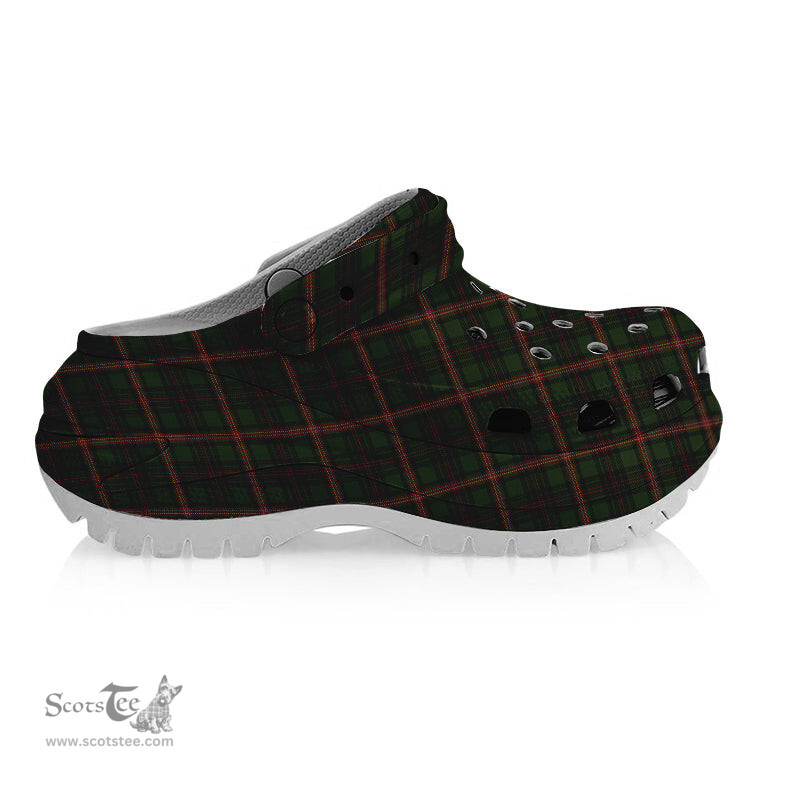 ScotsTee Shop Scottish Pilette of Kinnear Women's Tartan Height Increasing Clogs