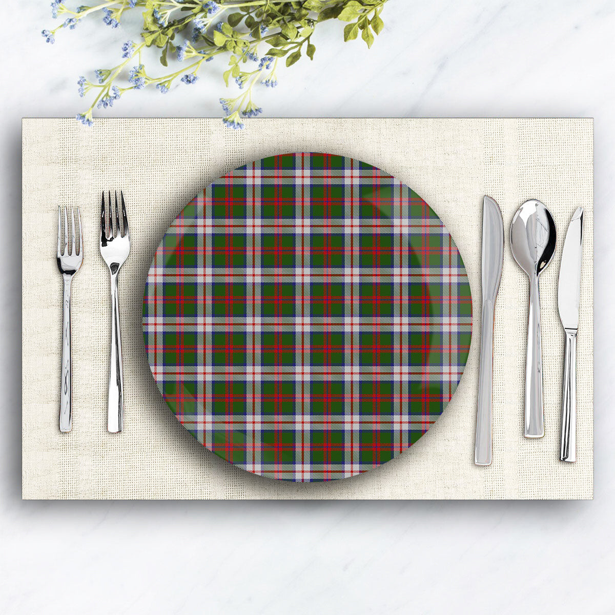 ScotsTee Shop Scottish MacKintosh Dress Scott Adie Ceramic Tartan Plate