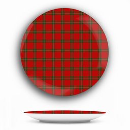 ScotsTee Shop Scottish MacGregor 2 Ceramic Tartan Plate