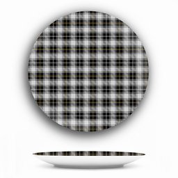 ScotsTee Shop Scottish MacFie of Colonsay Dress Ceramic Tartan Plate