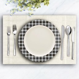 ScotsTee Shop Scottish MacFie of Colonsay Dress Ceramic Tartan Plate