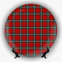 ScotsTee Shop Scottish MacLaine of Lochbuie Coburn Ceramic Tartan Plate