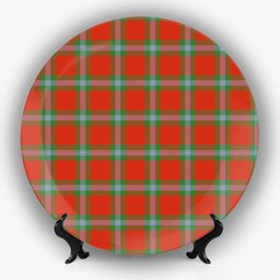 ScotsTee Shop Scottish MacLaine of Loch Buie Ancient Ceramic Tartan Plate