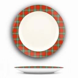 ScotsTee Shop Scottish MacLaine of Loch Buie Ancient Ceramic Tartan Plate