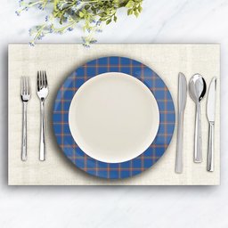 ScotsTee Shop Scottish MacLaine of Loch Buie Hunting Ancient Ceramic Tartan Plate